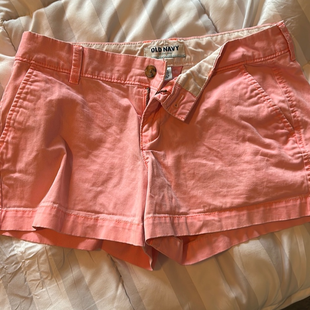 Bright pink shorts